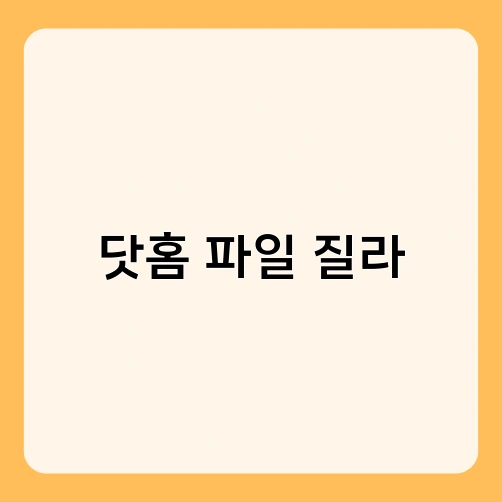 닷홈 파일 질라 1