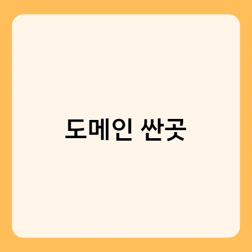도메인 싼곳 1