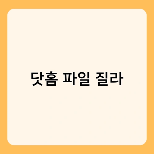 닷홈 파일 질라 4