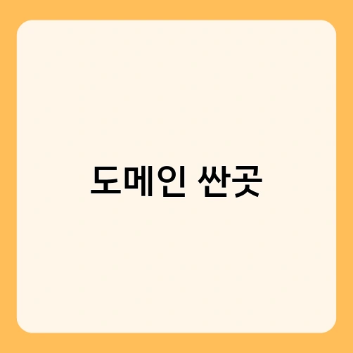 도메인 싼곳 3