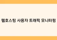 웹호스팅 사용자 트래픽 모니터링 썸네일
