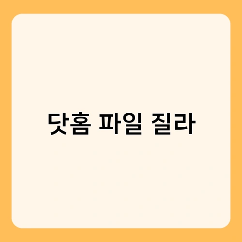 닷홈 파일 질라 3